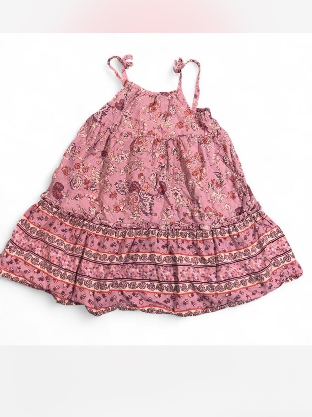 OshKosh B'gosh Pink Floral Fairycore Sundress Dress Girls Size 4T